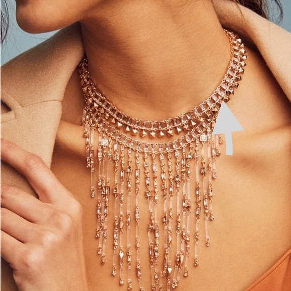 Kendra Scott Oscar Rose Gold Necklace NWT 195$ - Picture 2 of 4